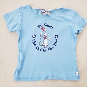 Vintage Y2k Dr. Seuss Cat Hat Shirt kids 6/7